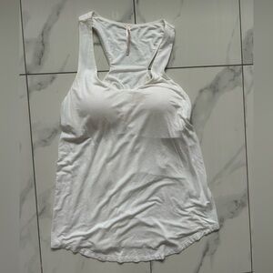 Soma white tank with built in bra